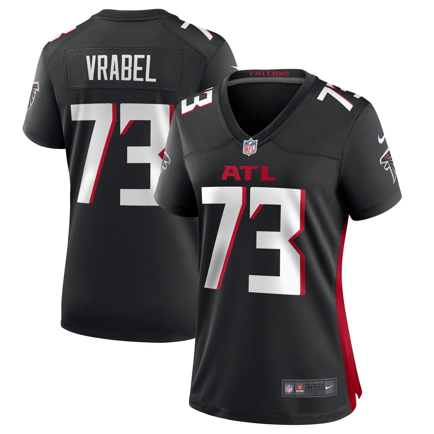 Tyler Vrabel Atlanta Falcons Nike Women's Player Game Jersey - Black