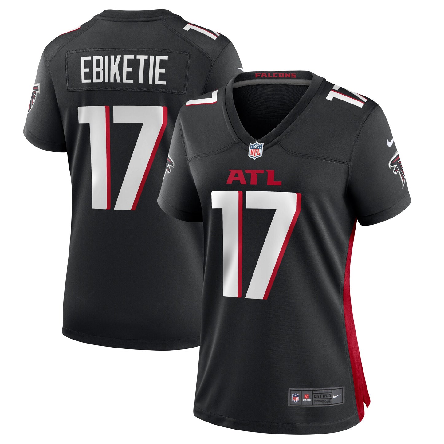 Arnold Ebiketie Atlanta Falcons Nike Women's Team Game Jersey - Black