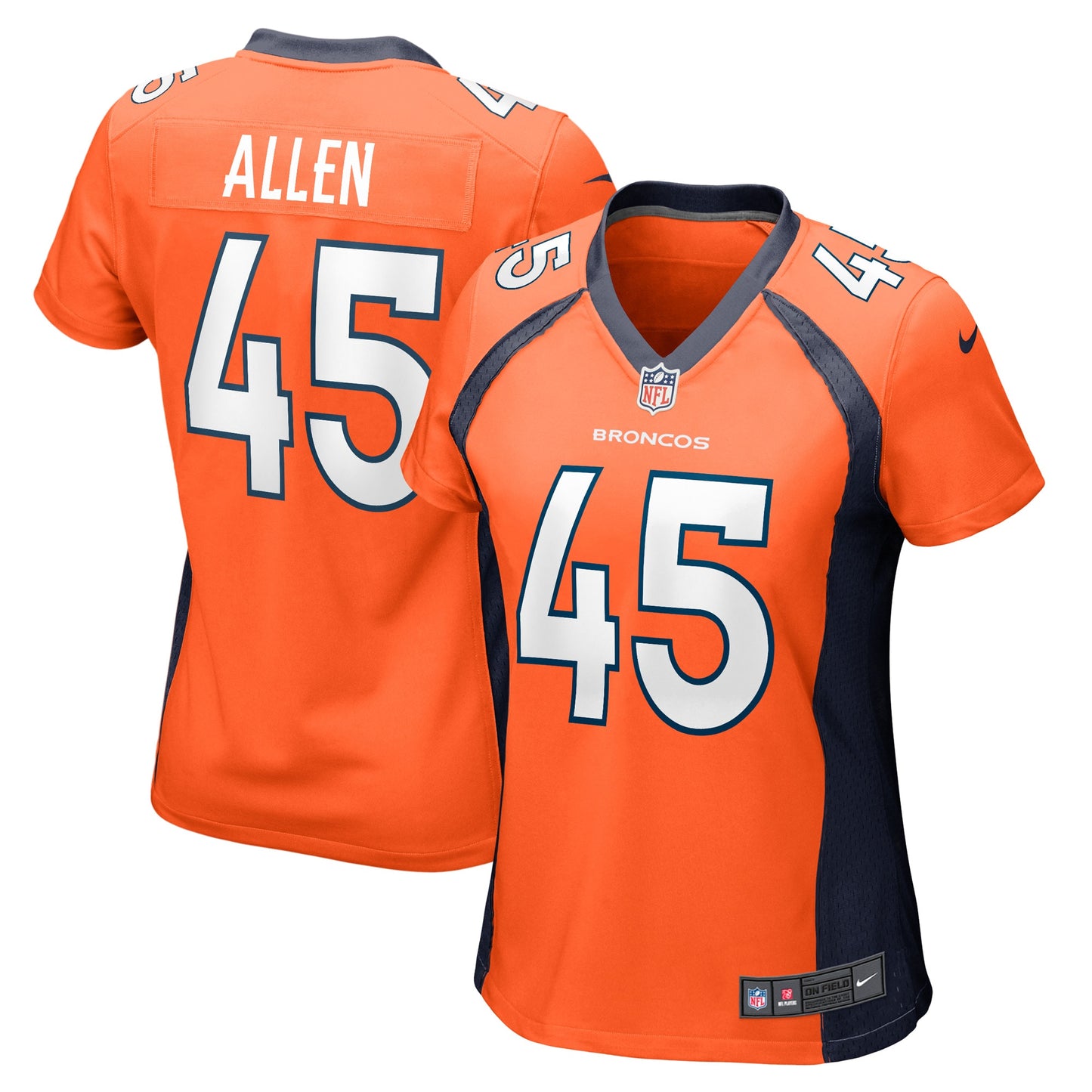 Christopher Allen Denver Broncos Nike Women's Game Player Jersey - Orange