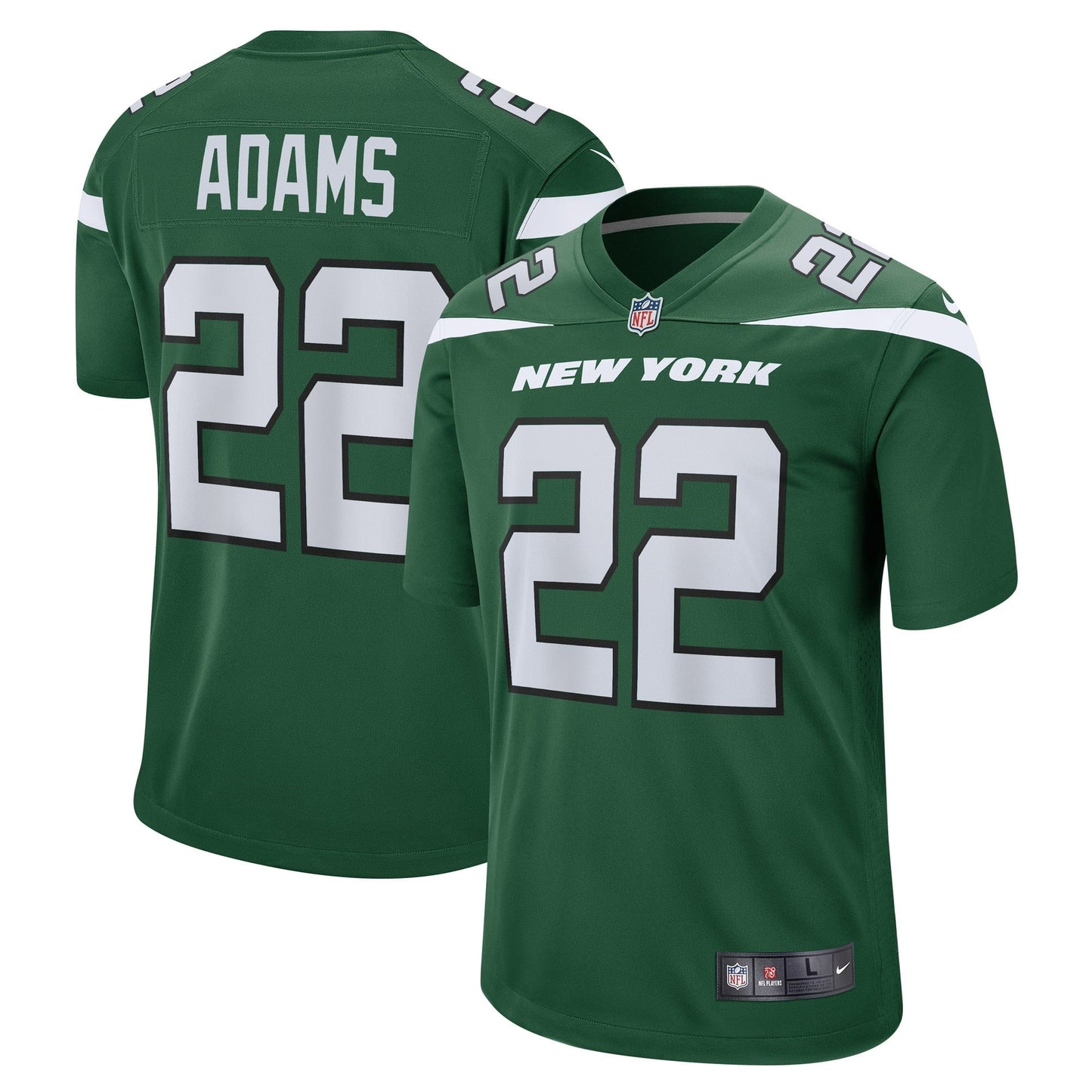 Women's Nike Tony Adams Gotham Green New York Jets Game Player Jersey
