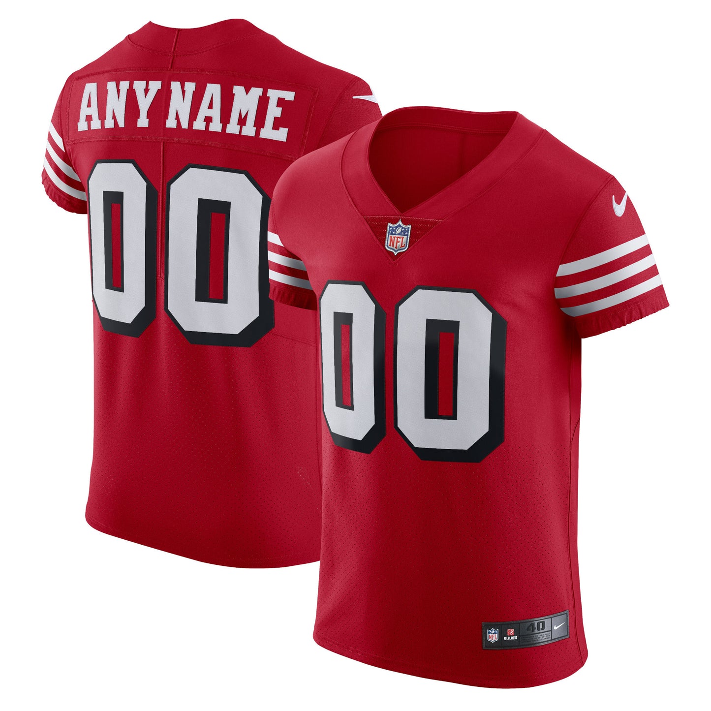 San Francisco 49ers Nike Alternate Vapor Elite Custom Jersey - Scarlet