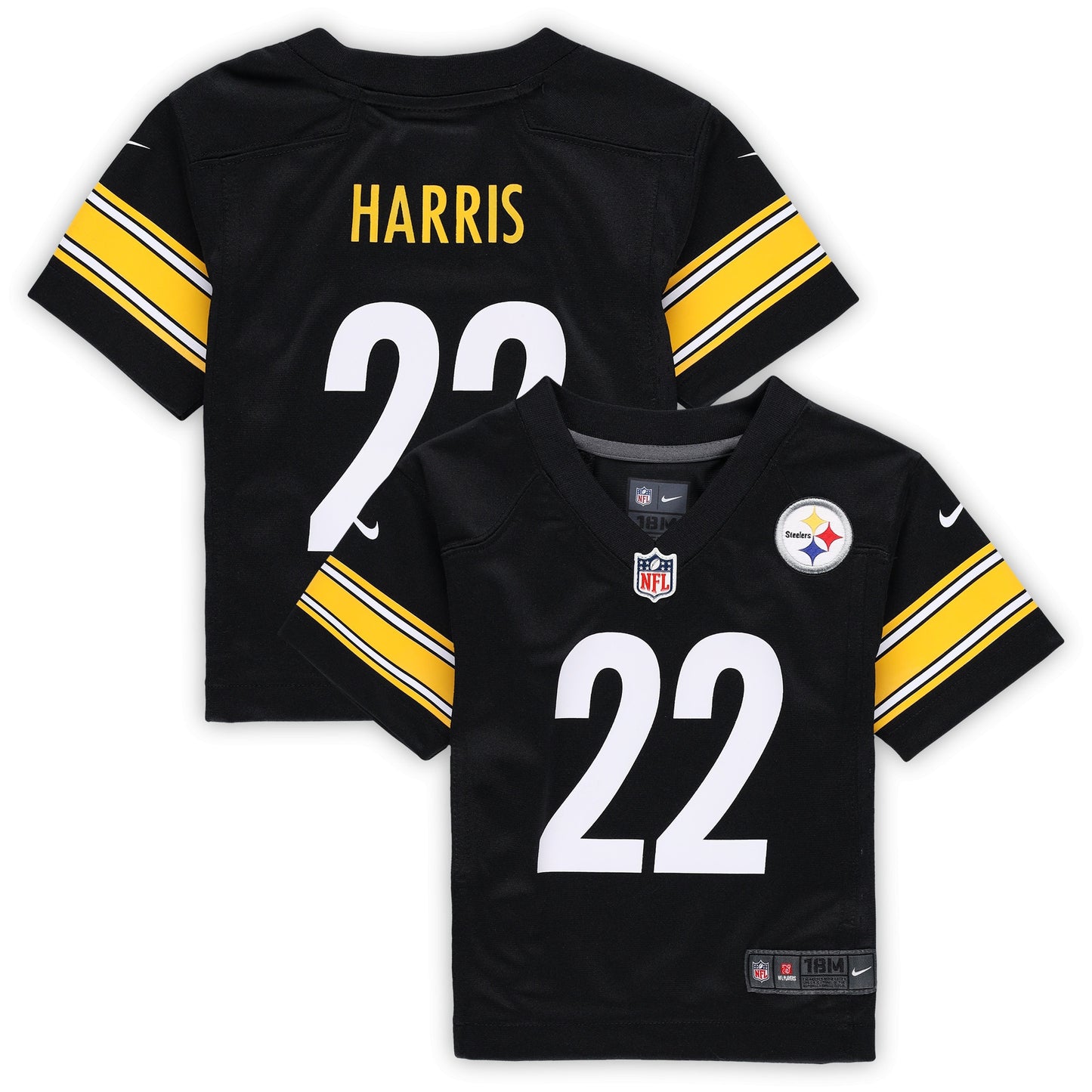 Najee Harris Pittsburgh Steelers Nike Infant Player Game Jersey - Black