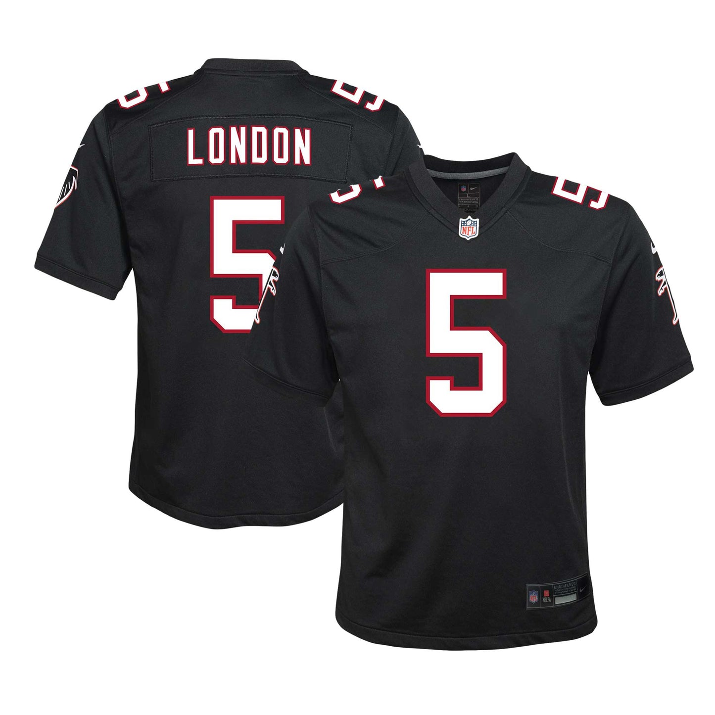 Drake London Atlanta Falcons Nike Youth Game Jersey - Black