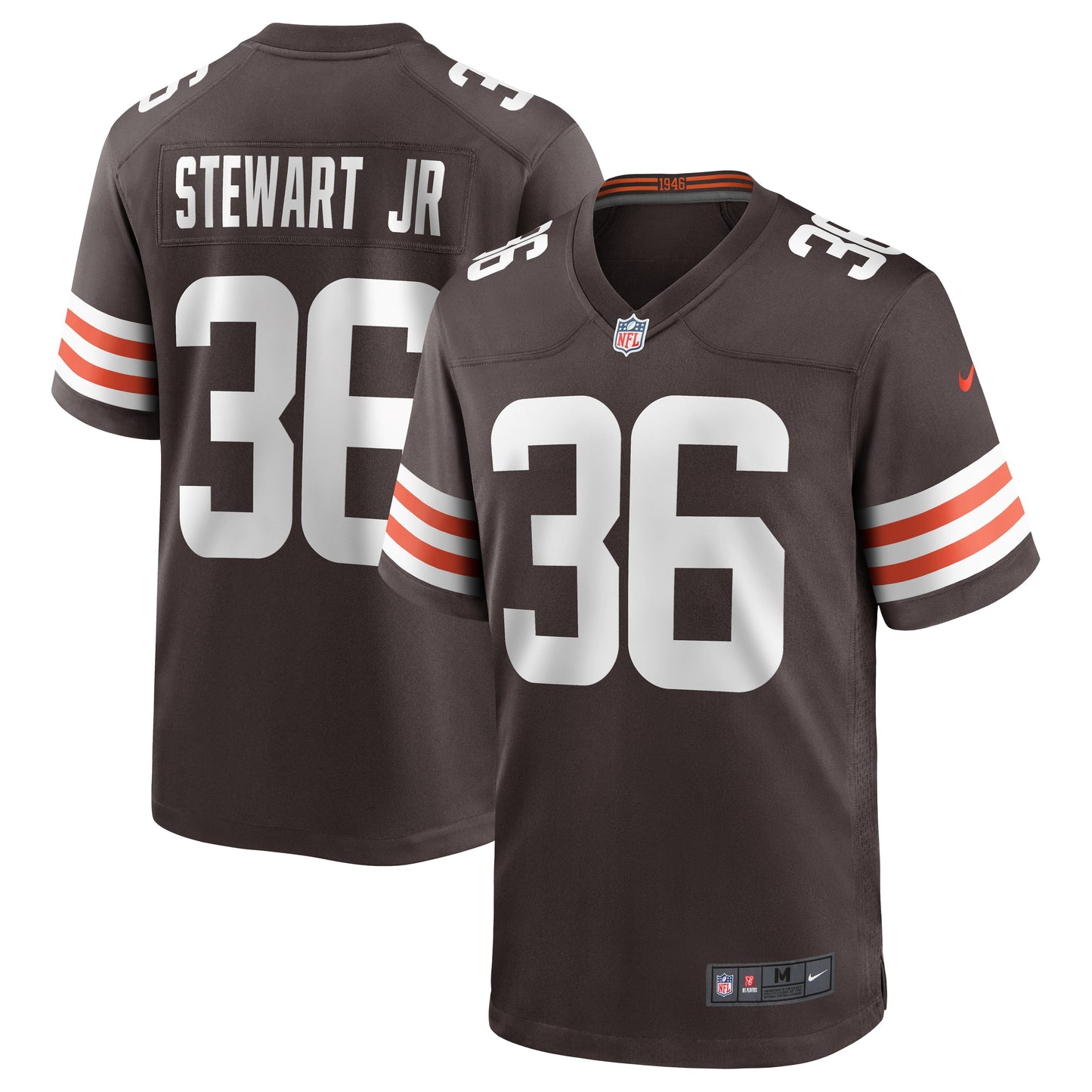 M.J. Stewart Jr. Cleveland Browns Nike Game Jersey - Brown