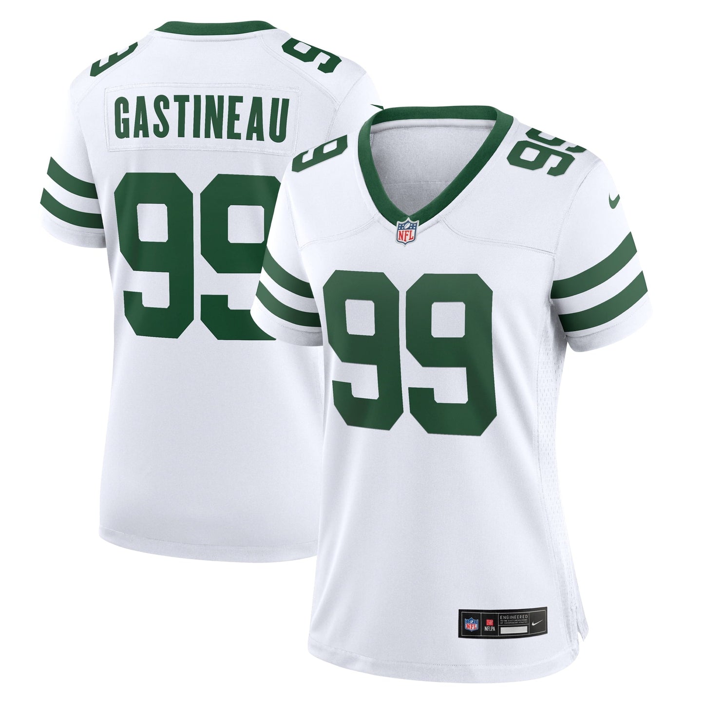 Women's Nike Mark Gastineau White New York Jets Legacy Retired Player Game Jersey