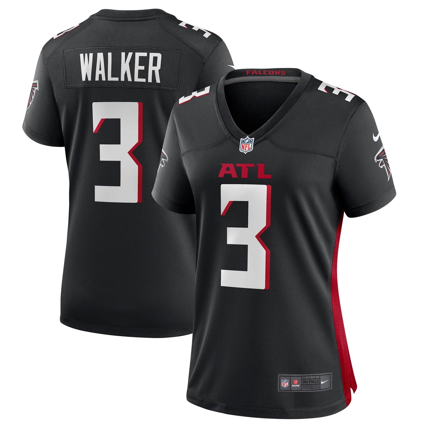 Women's Nike Mykal Walker Black Atlanta Falcons Game Player Jersey