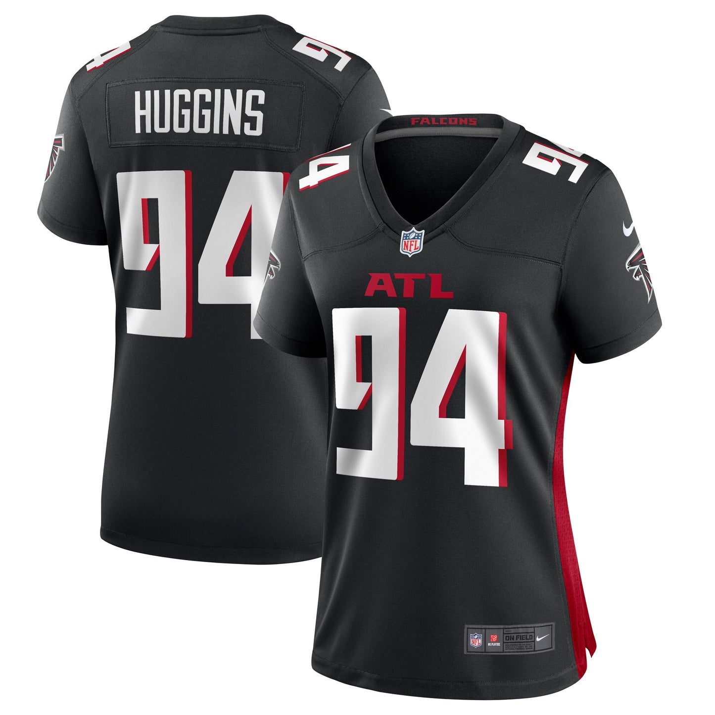 Albert Huggins Atlanta Falcons Nike Women's Team Game Jersey - Black