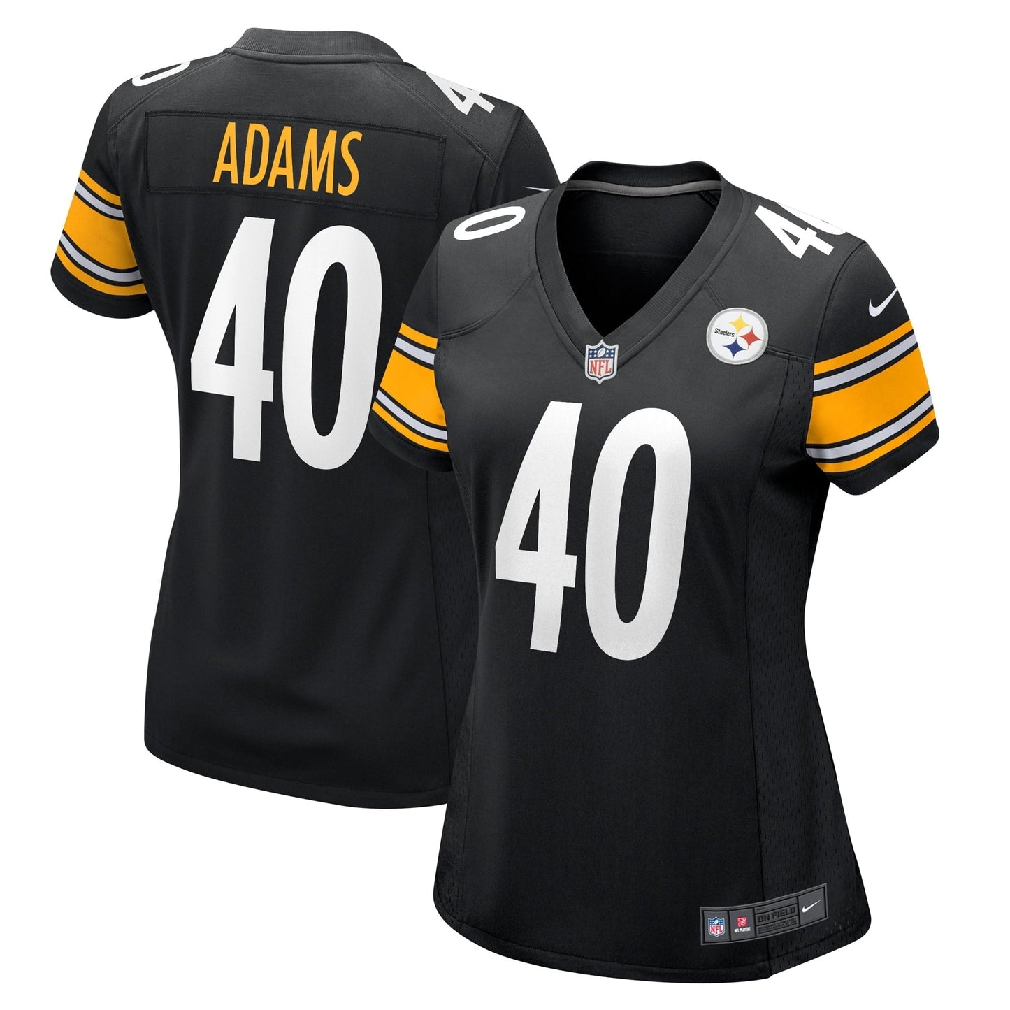 Women's Nike Andrew Adams Black Pittsburgh Steelers Game Player Jersey