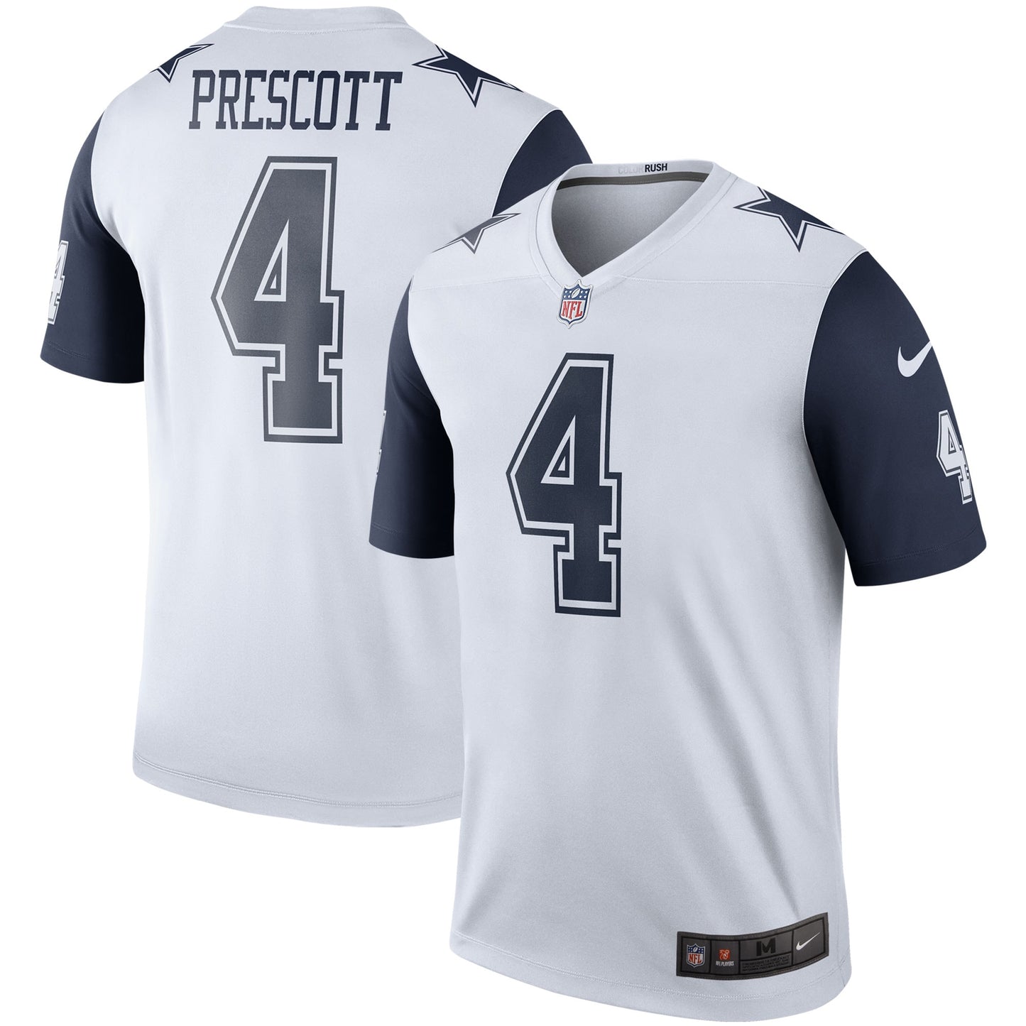 Dak Prescott Dallas Cowboys Nike Color Rush Legend Player Jersey - White