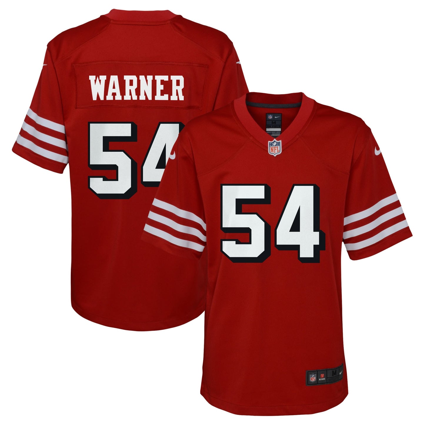 Fred Warner San Francisco 49ers Nike Youth Game Jersey - Scarlet