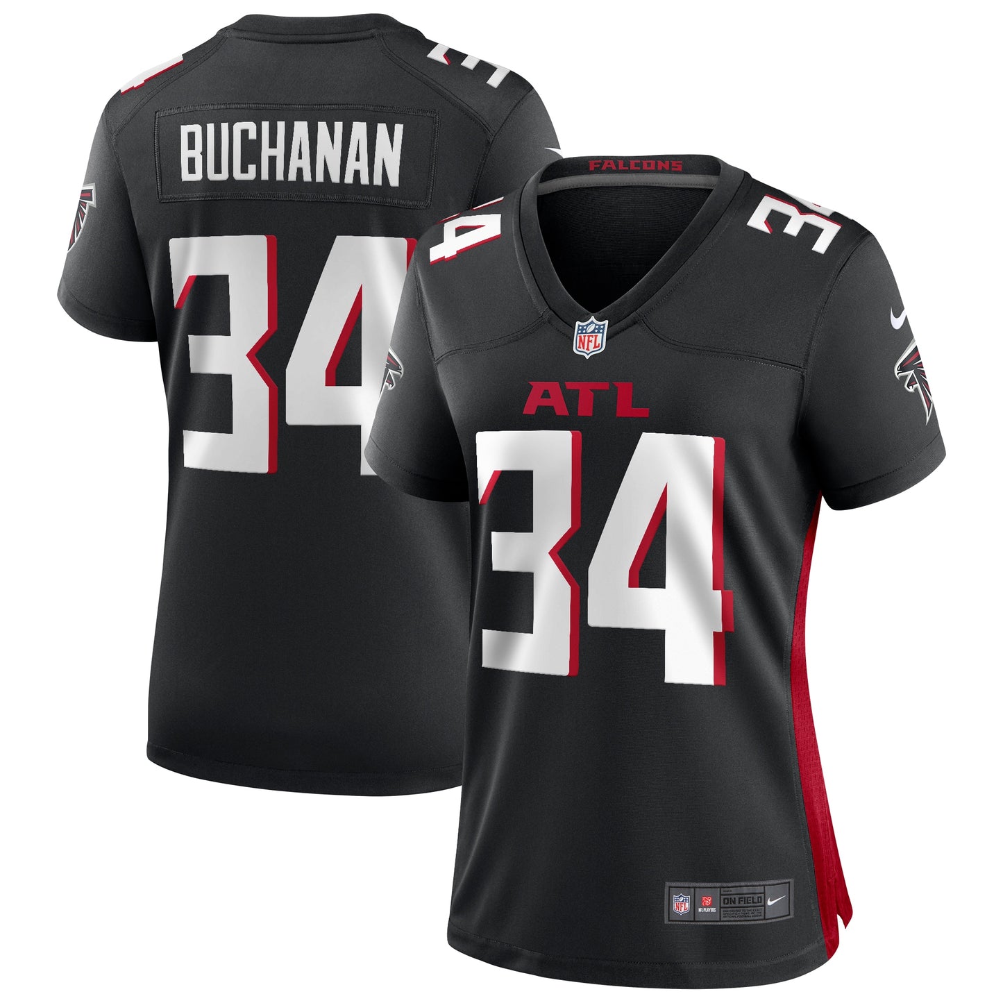 Ray Buchanan Atlanta Falcons Nike Women's Game Retired Player Jersey - Black